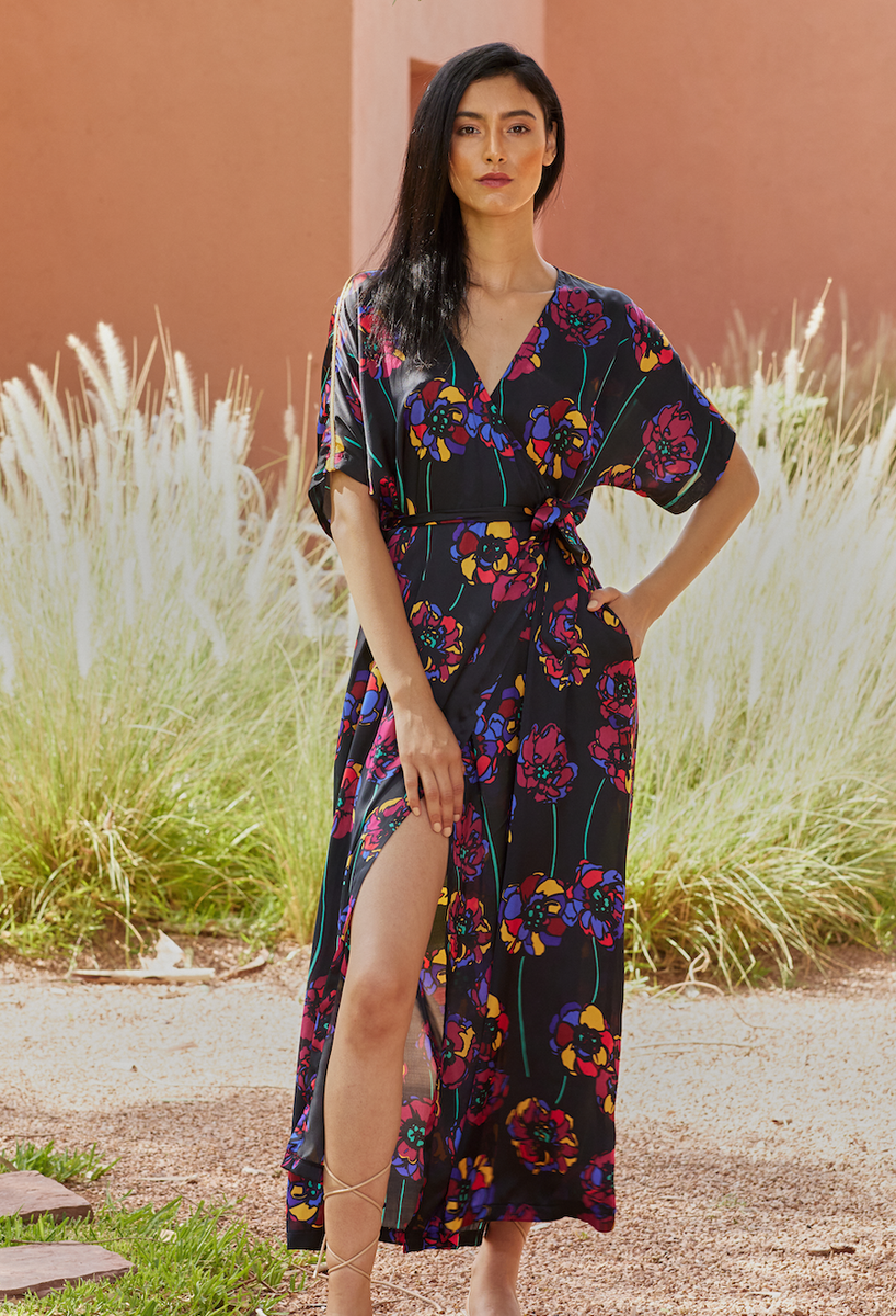 AMAL Floral Long Dress  THAB