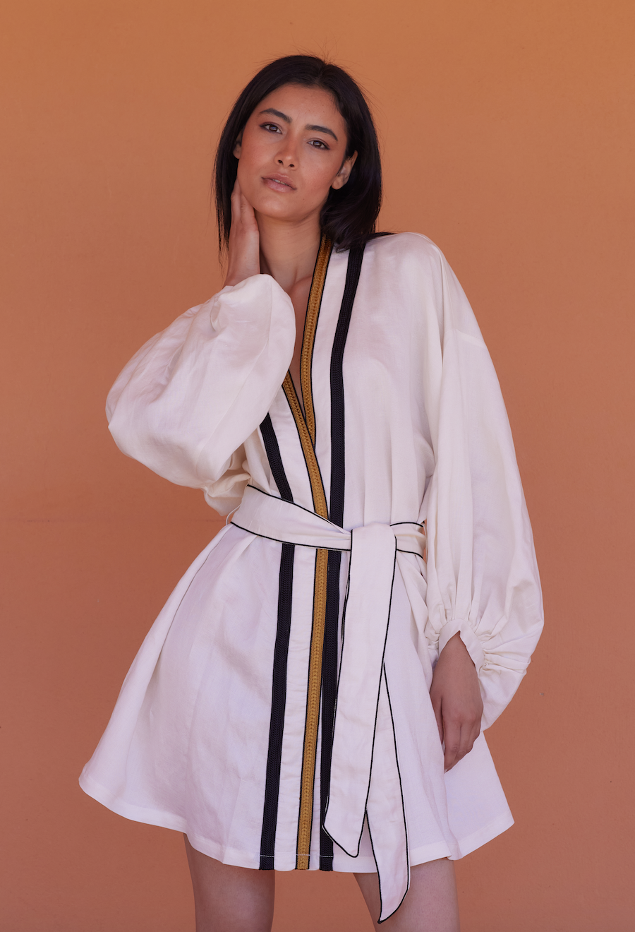 White Blossom Kimono Dress White Blossom Kimono Dress